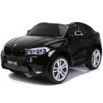 Elektrické autíčko - BMW X6M - nelakované - čierne - dvojmiestne